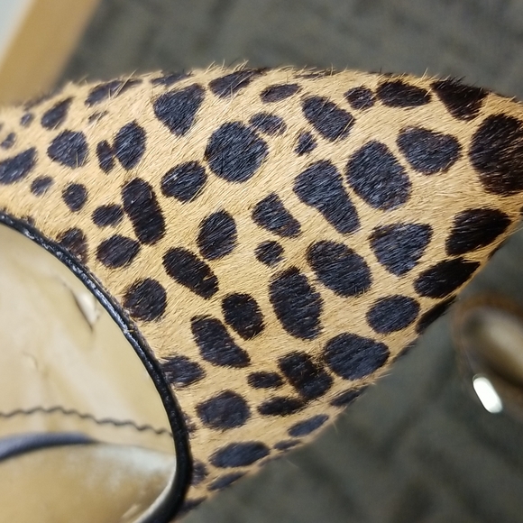 Nine West high heel Leopard print shoes 7.5 - Picture 9 of 9